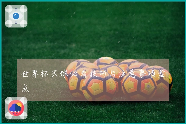 世界杯买球必看技巧与注意事项盘点